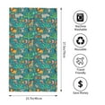 thumbnail image 4 of Kll Jungle Animals Ultra Absorbent & Soft Hand Towels For Bath, Hand, Face, Gym And Spa-27.5x16in, 4 of 9