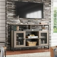 thumbnail image 3 of BOBOKY TV Stand 55 inch TV, Tall Entertainment Center with Storage, Farmhouse Industrial TV Console for Bedroom Living Room,Greige, 3 of 8