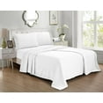 thumbnail image 1 of Swift Home Ensemble de draps en microfibre 4 pièces avec ourlet plissé, 1 of 3