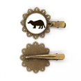 thumbnail image 1 of Épingle à Cheveux Vintage en Métal avec Motif Animal Mignon, 1 of 3