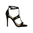 thumbnail image 2 of Women Cage Laser Cutout Open Toe Stiletto Heel Sandal 18504, 2 of 6