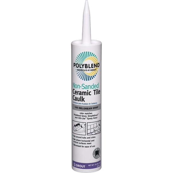 Custom Building Products Polyblend Acrylic Caulk - Delorean Grey - 10.5 oz