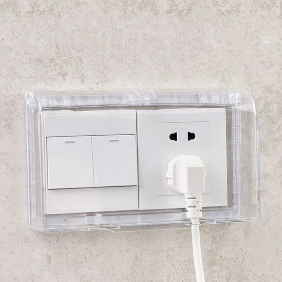 LABSERRON 2Pcs Weatherproof Outlet Cover Rectangular Shape Material for Electric Sockets 7.9x4.8in