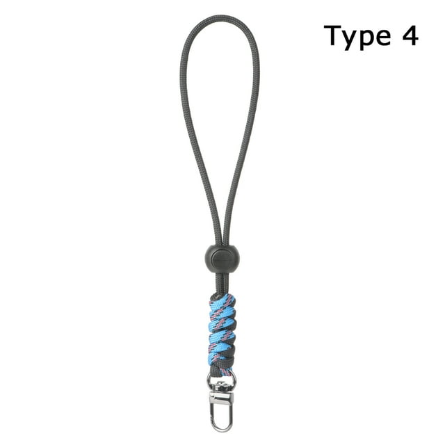 Paracord Keychain Lanyard Rotatable Buckle High Strength Parachute Cord Outdoor Backpack Key Ring Neck Hanging Rope 4