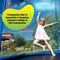 thumbnail image 4 of Plexalife Trampoline Net - Trampoline Safety Net Fits 15 ft Round Trampolines using 6 Curved Poles - Breathable UV and Weather-Resistant Trampoline Net Replacement for Top Ring Frame - Black, 4 of 5