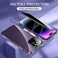 thumbnail image 3 of LAICAIW Screencloak for iPhone Case, 14 Pro Max, Emberless Screen Cloak for iPhone Case, Anti Peep Magnetic Adsorption Metal Bumper (Blue, for iPhone 13 Pro Max) (Color : Silver, Size : for iPhone 1, 3 of 7