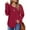 3688-Sequin Red, variant on CASSIE LIZ Plus Size Womens Tops Pullover Tunics Sweaters Striped Classic V-neck Sweaters Fall and Winter Lightweight Long Sleeve Sweatshirts (XL-5XL)
