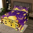 thumbnail image 2 of Erosebridal Ramadan Mubarak Coverlet Set Queen, Flower Castle Bedding Set, Cartoon Galaxy Decor 3pcs, 2 of 5