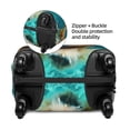 thumbnail image 4 of Daiia Dog Underwater Adventure Luggage Cover, Thickened Washable Travel Luggage Covers, Elastic Unique Baggage Covers for 18-20 inch Luggage-Small, 4 of 9