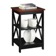 thumbnail image 2 of Convenience Concepts Oxford Table d'Appoint, Fini Noir et Bois Cerisier, 2 of 6