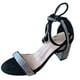 thumbnail image 2 of Drdrill Rough Heel Hebilla de tacón alto con sandalias de mujer con punta expuesta Wmkox8yii shjk4653, 2 of 3