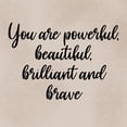 thumbnail image 3 of Prime, Marcus 20x20 Black Modern Framed Museum Art Print Titled - Beautiful Brilliant Brave, 3 of 5