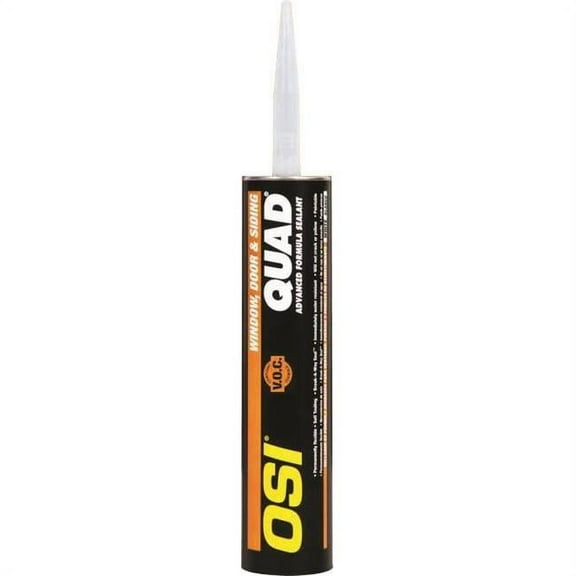 OSI Quad Sealant for Windows, Doors and Siding, Gray, 10 fl. oz. (295 mL)