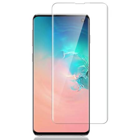 Liquid Dispersion Tech 3D Full Curved Edge Tempered Glass Screen Protector for Samsung Galaxy S10 - (Best Liquid Glass Screen Protector)