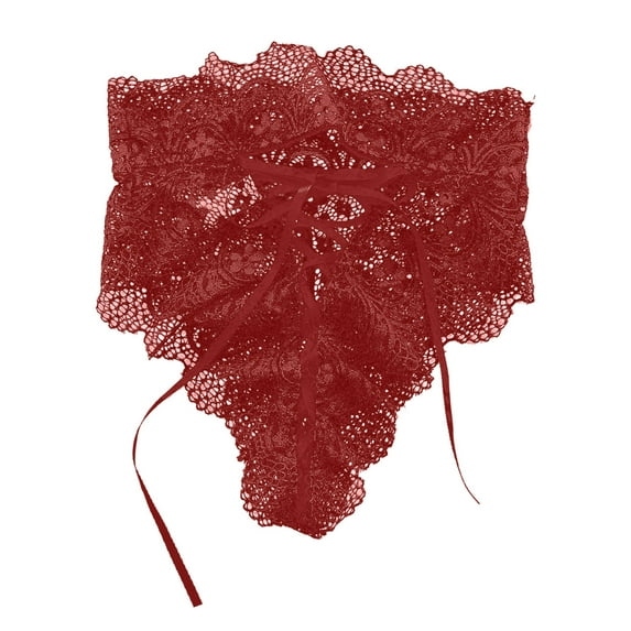 Ausyst Panties for Women Ladies sSexy Temptation Underwear Lace Straps Hip-up Bow Sexy Panties Clearance