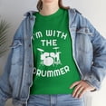 thumbnail image 2 of I'm With The Drummer Drum Kit Instruments T-Shirt, 2 of 2