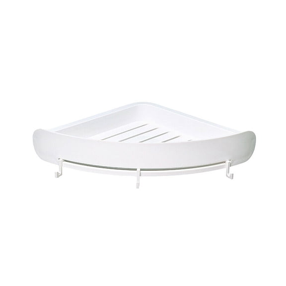US 1-2Pc Triangular Shower Shelf Corner Storage Rack Bathroom Organizer Holder