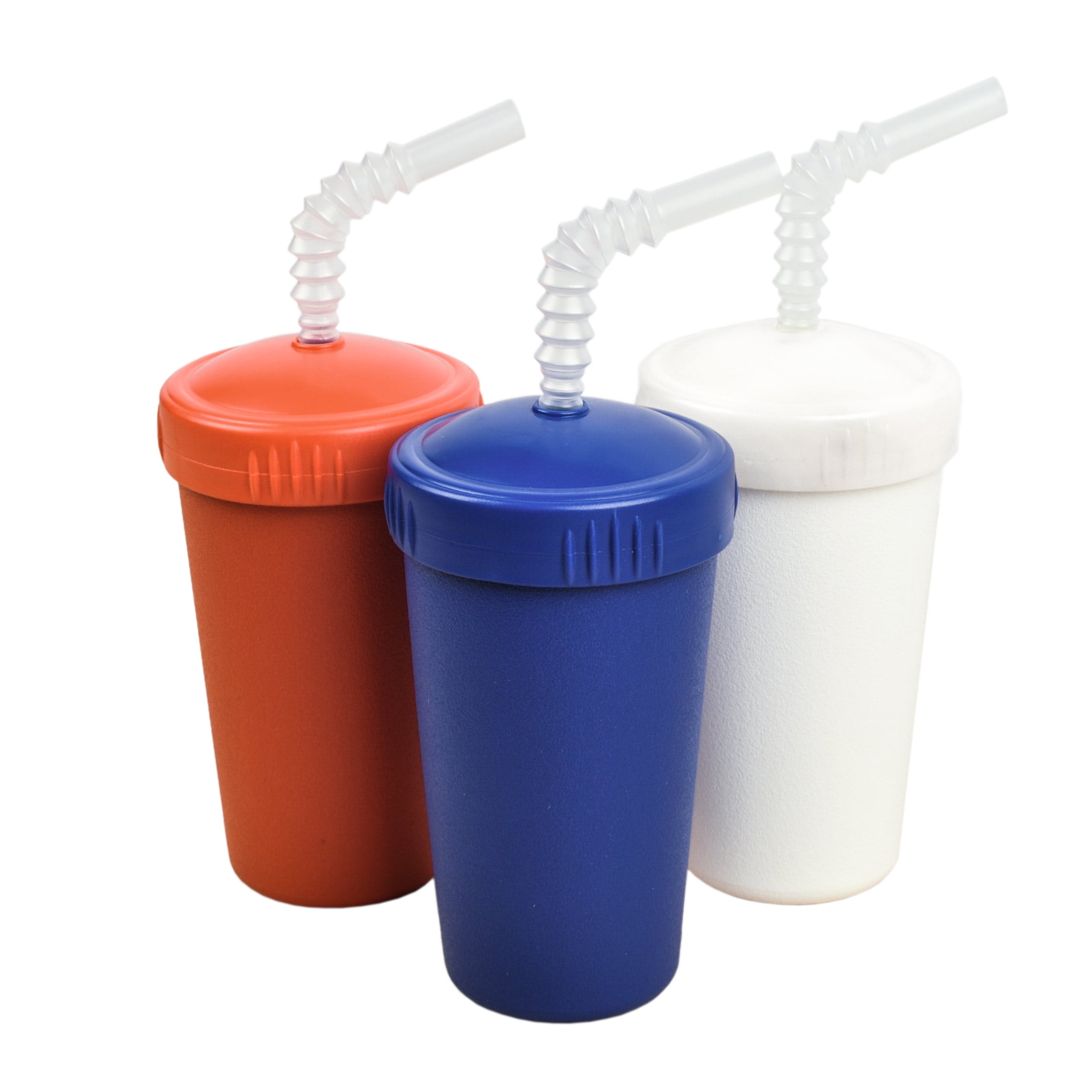 RePlay Made in USA 3pk Straw Cups with Reversable Straw for Easy Baby, Toddler, Child Feeding