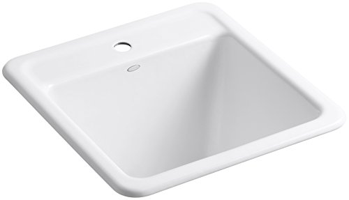 KOHLER K-19022-1-0 PARK FALLS 21 X 22 DUAL-MNT SINK 1 HOLE