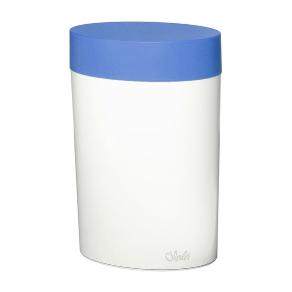 JUEGO 2 MODERN. CONT BLANCO OVAL. TAPA AZUL. 2L OLALA Modern