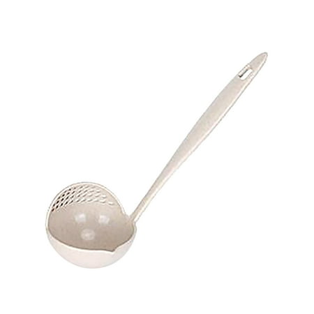 

Huaai 1 Piece Strainer Spoon Colander Noodle Spoon Skimmers With Handle Food Drainage Spatula For Kitchen Cooking Beige