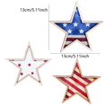thumbnail image 3 of DefiDgd 3pcs Patriotic Layered Wooden Star Tabletop Standing Sign,Vintage Red White Blue Star Ornaments Mantel Shelf Decor for 4th of July Independence Day Home Holiday Decoration(BB), 3 of 6