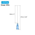thumbnail image 2 of 22Ga Dispensing Needles, 18PCS 2 Inch Industrial Blunt Tip Dispensing Needle Syringes with Luer Lock Needle 2inch Long for Refilling Liquid Inks Adhesive Glue Oil, Blue, 2 of 7