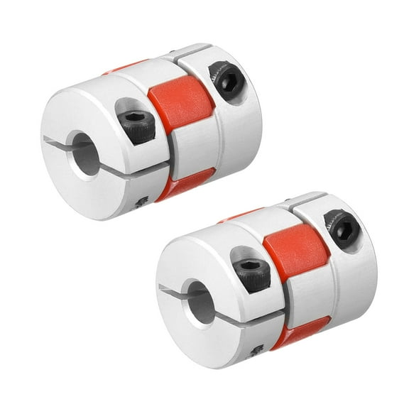 2pcs Shaft Coupling 6.35- 6.35mm Bore L25xD20 Flexible Coupler Joint for Motor
