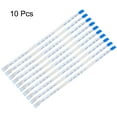 thumbnail image 2 of Uxcell 5.9" 0.03'' Pitch 16 Pins FPC FFC Flexible Ribbon Cable(B type) Plastic Multicolored 10Pcs, 2 of 4