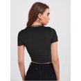 thumbnail image 2 of Crop Top Playera Sport Mujer Blusa Deportiva Gym Casual Dama LOLE Crop Top, 2 of 4