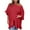 Red, variant on Diufon Plus Size Tops for Women Summer Single Shoulder Ruffle Half Sleeve Pullover Shirts Trendy Loose Blouse