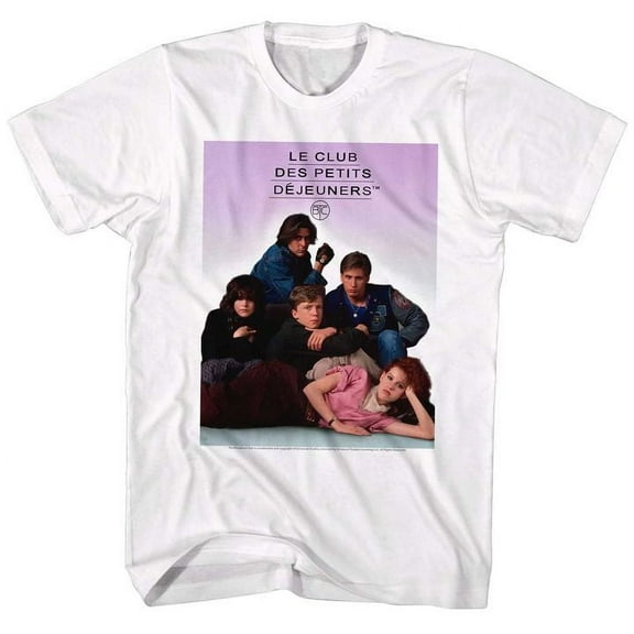 Breakfast Club Dejueners White Adult T-Shirt 4Xl