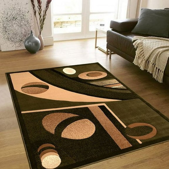 AllStar Rugs Distressed Swirl Designed Doormat