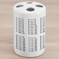 thumbnail image 1 of Science Ceramic Toothbrush Holder, Multiplication Table on White Background Mathematics Algebra Student, Decorative Versatile Countertop for Bathroom, 4.5" X 2.7", Black White, 1 of 4
