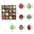 thumbnail image 4 of 16 Pcs 2.36 Inch Christmas Ball Ornaments Glittering Plastic Hanging Decorations Elf Balls Swirl Candy Cane Peppermint Red and Green Christmas Tree Pendants for Xmas Tree Decoration, 4 of 6