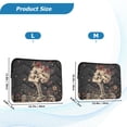 thumbnail image 4 of FORMRS 15-15.6 inch Laptop Sleeve Case Soft Carrying Quilted Computer Bag Cover, Skeleton with Flowers Pattern, 4 of 7
