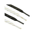 thumbnail image 2 of INSPIRE CHIC Stripes Metallic Flat Shoelaces for Sneakers Black 100cm/39.4", 2 of 4