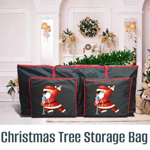 Christmas Tree Storage Bag, Heavy-Duty Waterproof Cover for Seasonal Storage, Holds Trees, Quilts, and Tools, 48"15"20" C