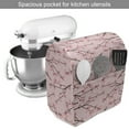 thumbnail image 2 of Floral Stand Mixer Cover, Japanese Momo Peach Tree Flowered Branches in Repetitive Pattern Image, Kitchen Appliance Organizer Bag Cover with Pockets, 5 Quarts, Rose and Dark Cocoa, by Ambesonne, 2 of 4