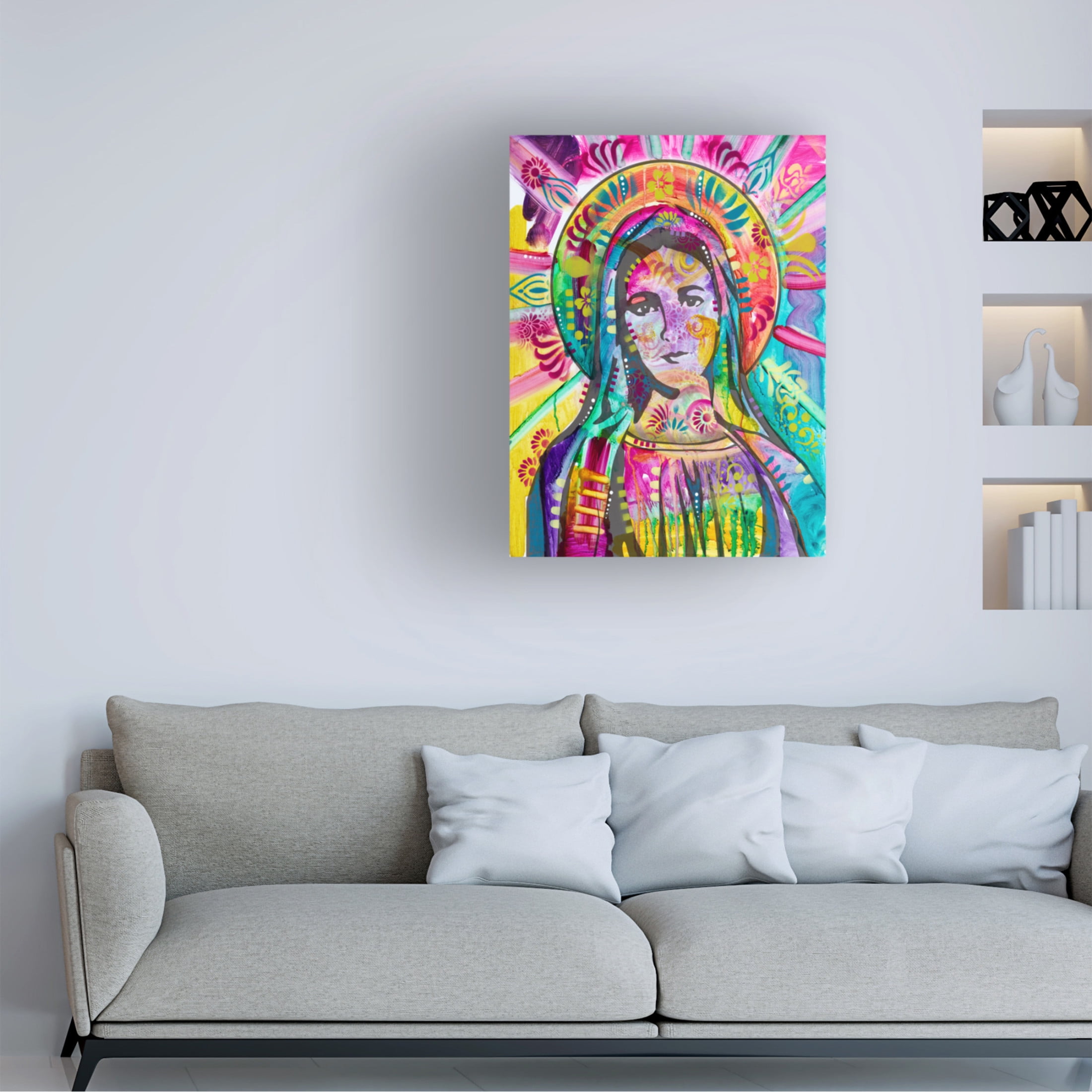 Canvas Wall Art - Dean Russo 'Mother Mary' Wall Art for Living Room, Bedroom, or Office Décor by Trademark Fine Art - 14 x 19 Inches