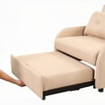 thumbnail image 5 of Modern Simple Linen 3-Seater Sofa 36.2-71.7"D x 42.9"W x 35.8"H with Wing Table and USB Charge, 5 of 26