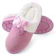 thumbnail image 2 of Aerusi Womens Edit Bow Scuff Slip-on Indoor Slippers, 2 of 7