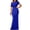 Blue, variant on Women'S Off Shoulder Elegant Sleeveless Bodycon Long Formal Party Evening Dress Green L