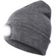 thumbnail image 1 of Gorro de punto con luz LED, ligero y cálido, para hombre y mujer, tres colores sólidos, elástico y suave, para ciclismo, camping, senderismo, exteriores, recargable, 1 of 5