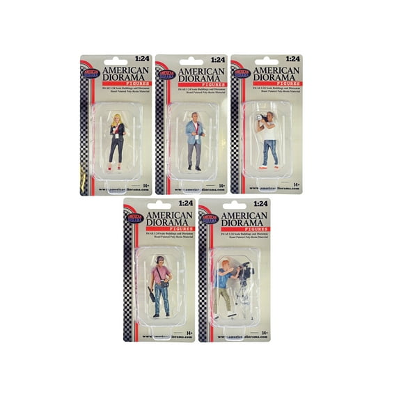 "On-Air" 6 piece Figures and Accessory Set for 1/24 Scale Models by American Diorama