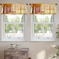 thumbnail image 2 of LALILO Kitchen Curtain Valance Skeleton Coast Coast Skeleton Rod Pocket Window Curtain 52"x 18" Set of 2, 2 of 7