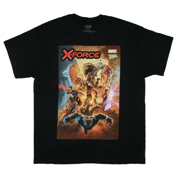 Marvel X-Men Men's X-Force 60Th Anniversary Comic Book Short Sleeve Adult Graphic T-Shirt