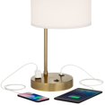 thumbnail image 4 of 360 Lighting Colby 21" High Small Modern Desk Lamps Set of 2 USB Port AC Power Outlet Smart Socket Gold Metal Home Office Charging, 4 of 9