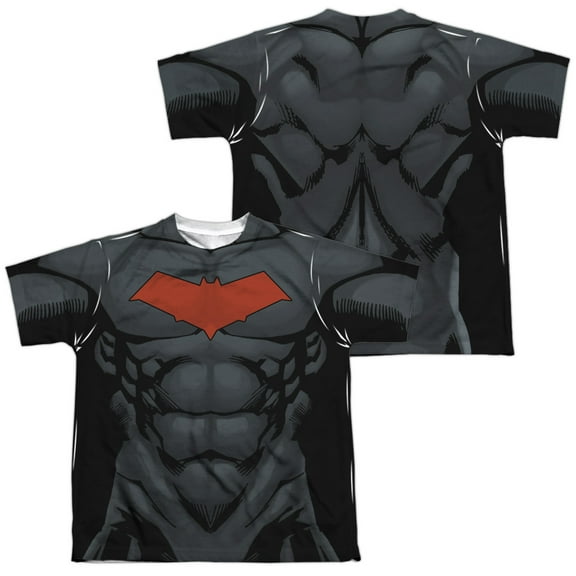 Batman - Red Hood Style 2 (Front/Back Print) - Youth Short Sleeve Shirt - Large