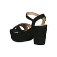 thumbnail image 3 of Women Crisscross Open Toe Platform Chunky Heel Sandal 18465, 3 of 5
